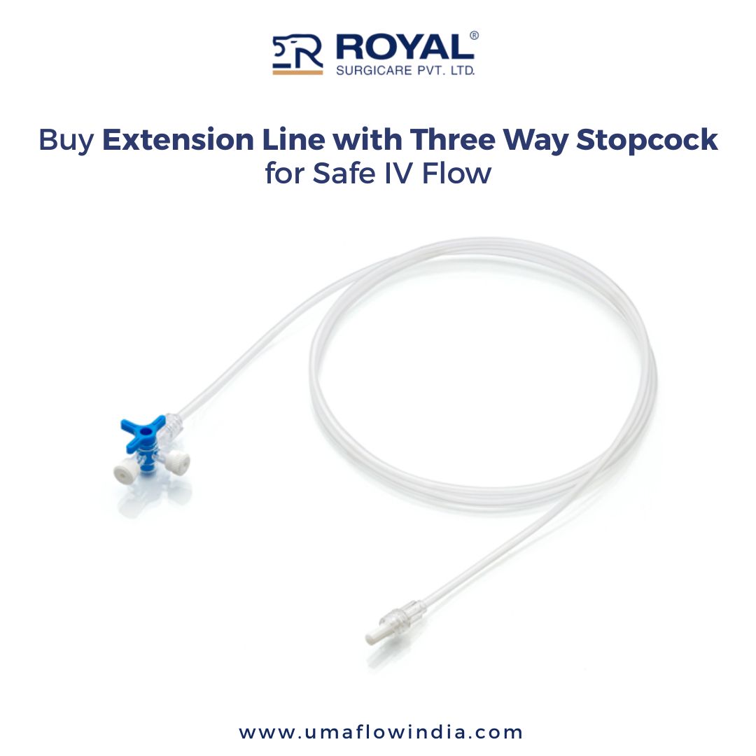 Buy Extension Line with Three Way Stopcock for Safe IV Flow