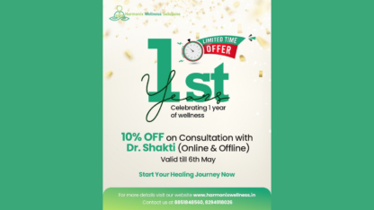 Celebrate-1-Year-of-Wellness-with-Dr.-Shakti-at-Harmonix-Wellness-–-Get-10-OFF