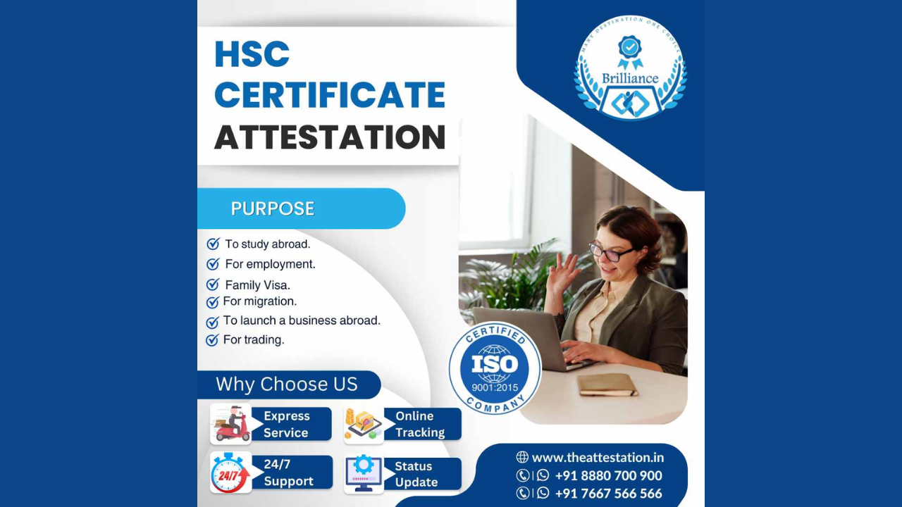 HSC Certificate Attestation Complete Process